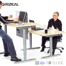Mesa de escritorio de escritorio / mesa de pie eléctrica ajustable de dos patas con cuatro patas de escritorio